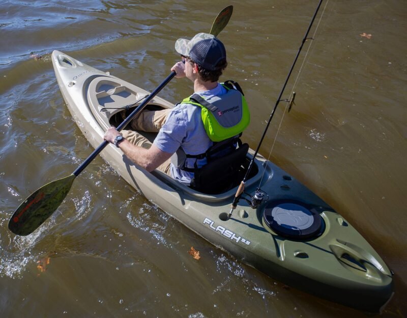 Perception Flash 9.5 | Sit Inside Kayak | Rod Holders and Rear Storage | 9' 6" - Image 10