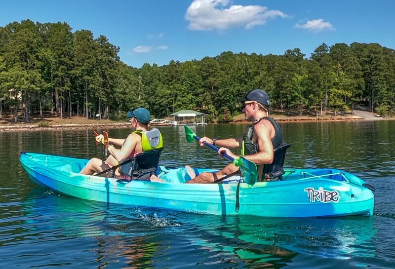 Perception Tribe 13.5 Sit on Top Tandem Kayak for All-Around Fun Large Rear Storage with Tie Downs - Image 7
