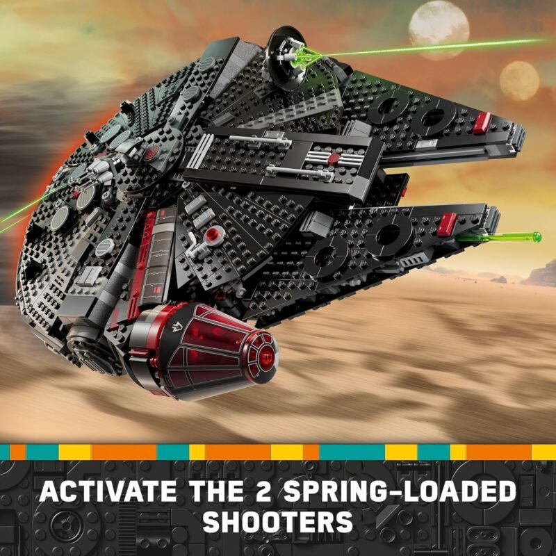 LEGO Star Wars The Dark Falcon 75389 Buildable Starship Set, Millennium Falcon Alternative with 6 Unique Minifigures, Collectible Toy Gift for Kids Aged 10+ and Star Wars Fans - Image 5